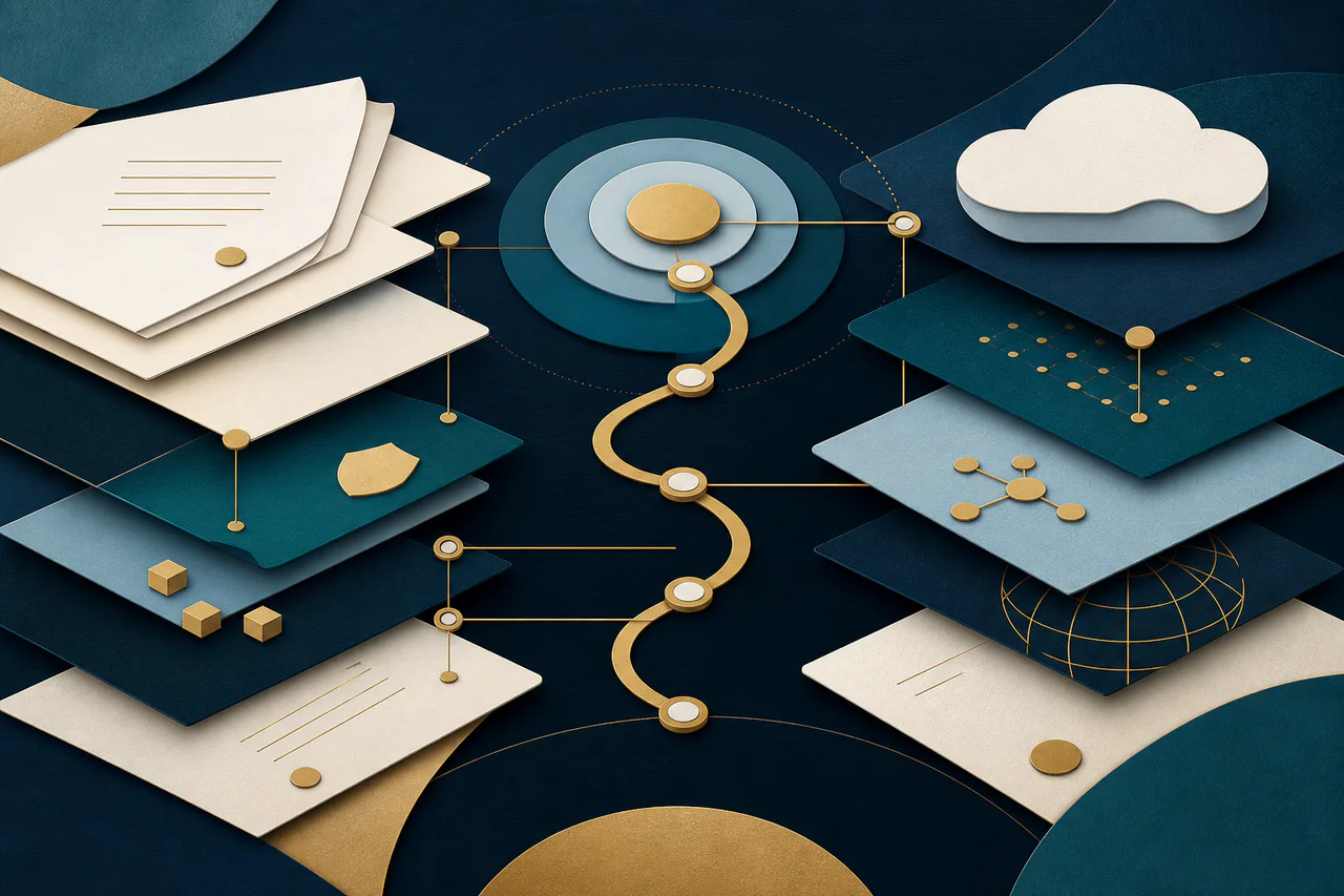 Illustration des contrats informatiques, services cloud et projets numériques